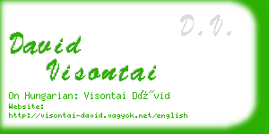 david visontai business card